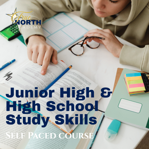Junior High and High School Study Skills Self Paced Class, true north academy